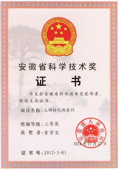 安徽省科學(xué)技術(shù)獎